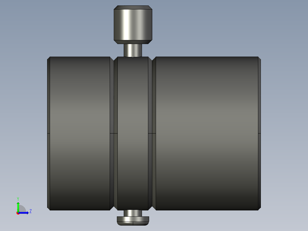 基恩士CA-LS4_kc图纸模型左视图