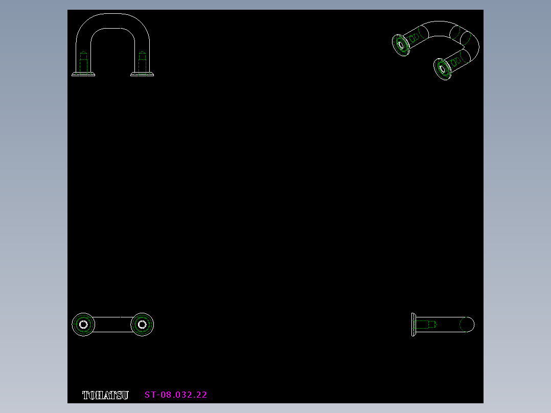 取手(鋼材)ST-2D多系列多零件图纸模型