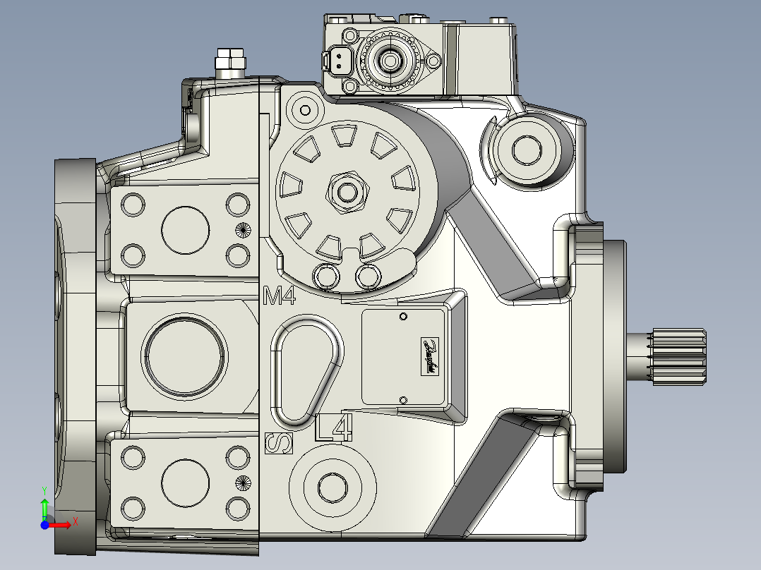 H1-P-100-L-BN液压泵前视图