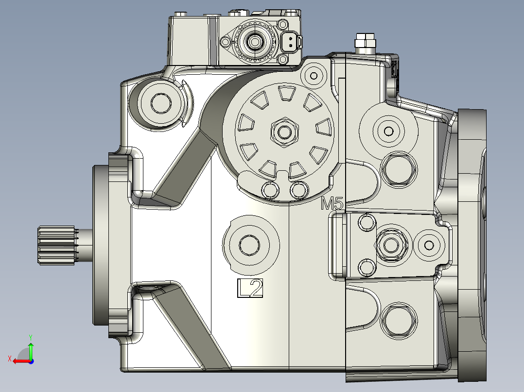 H1-P-100-L-BN液压泵后视图