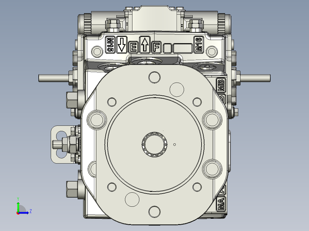 H1-P-100-L-BN液压泵左视图