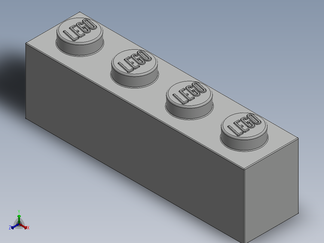 乐高套装 4421基本积木-301001 White Brick 1 x 4.SLDPRT