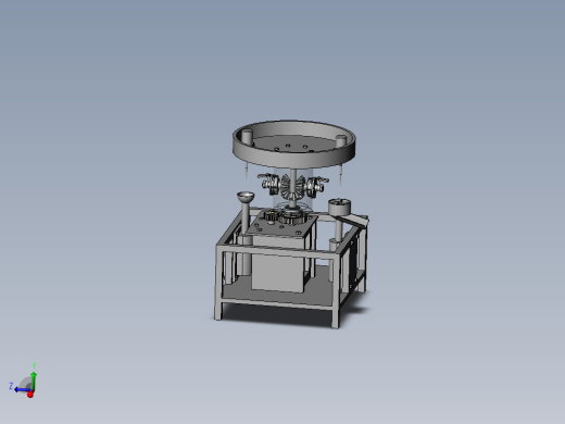 JX456-苹果自动去皮机机械设计-三维仿真视频