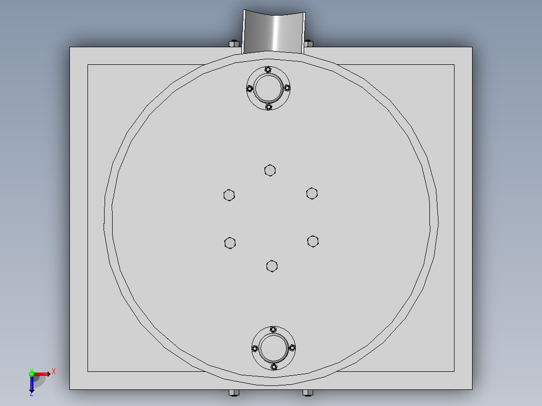 JX456-苹果自动去皮机机械设计-三维仿真视频俯视图