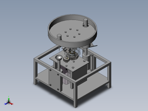JX456-苹果自动去皮机机械设计-三维仿真视频正等轴测缩略图