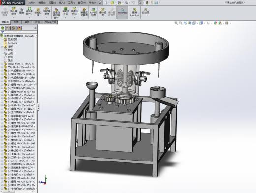 JX456-苹果自动去皮机机械设计-三维仿真视频缩略图