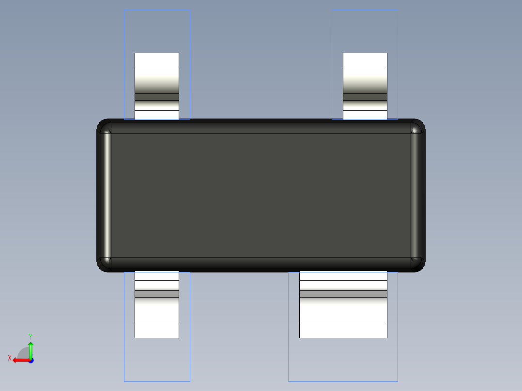 分立半导体元件封装-TO-253AA后视图