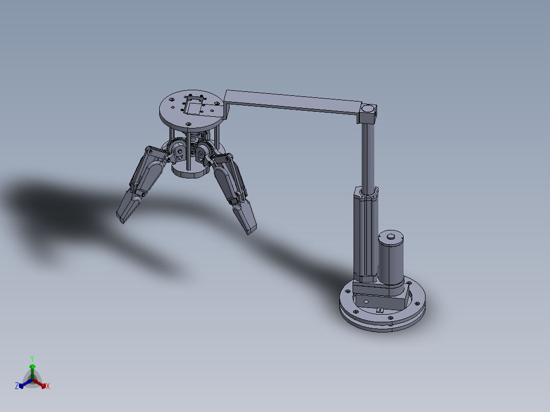 机械臂正等轴测图