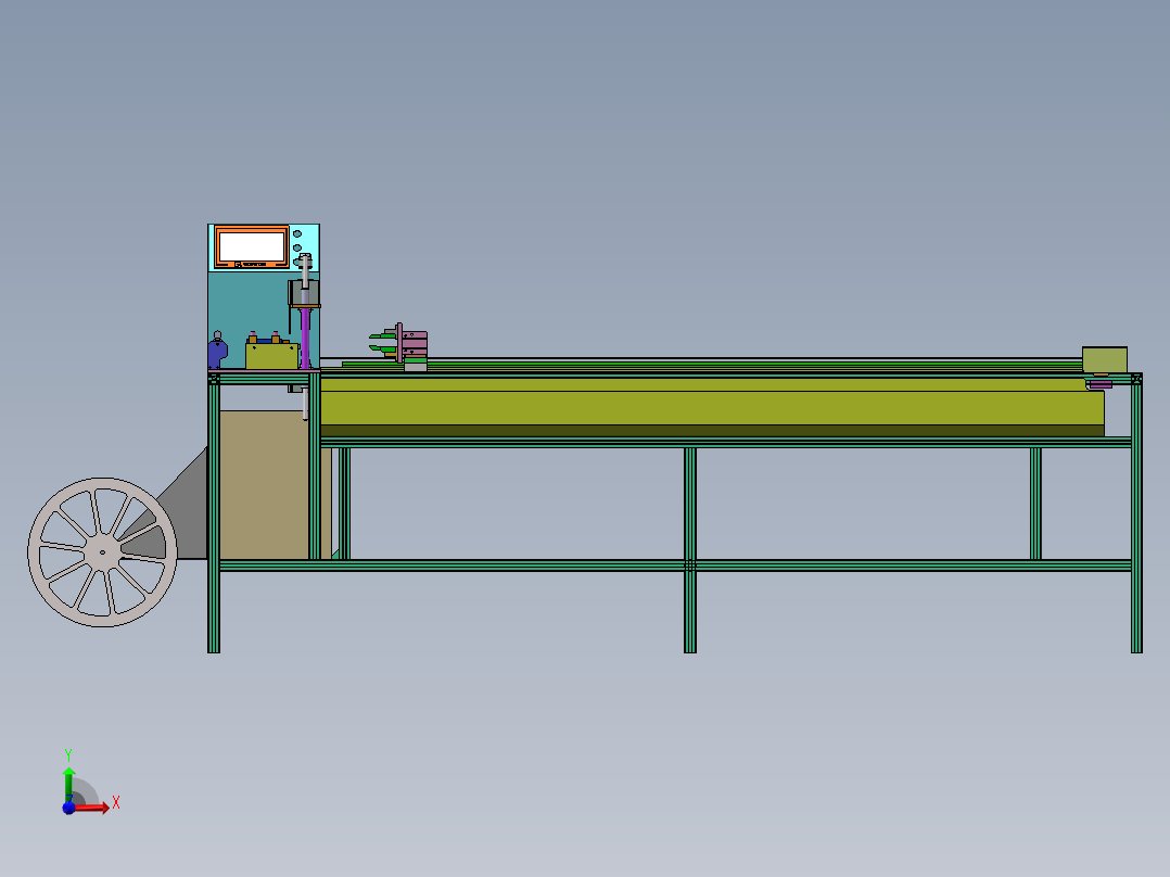 定长裁断机sw18可编辑前视图