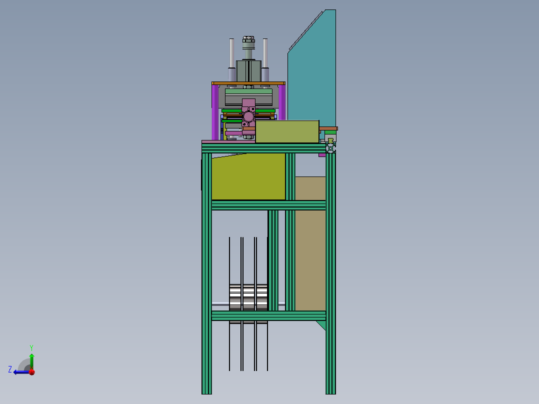定长裁断机sw18可编辑右视图
