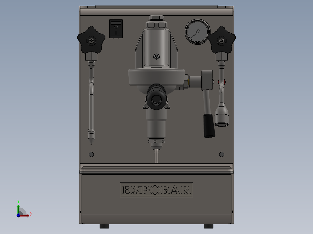 浓缩咖啡机sw20可编辑前视图