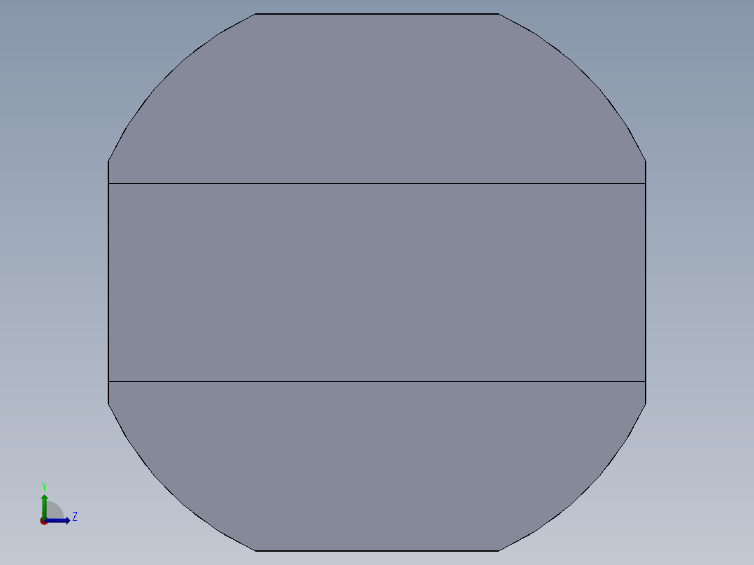 气动缸（圆形后部安装）16x5x55毫米左视图