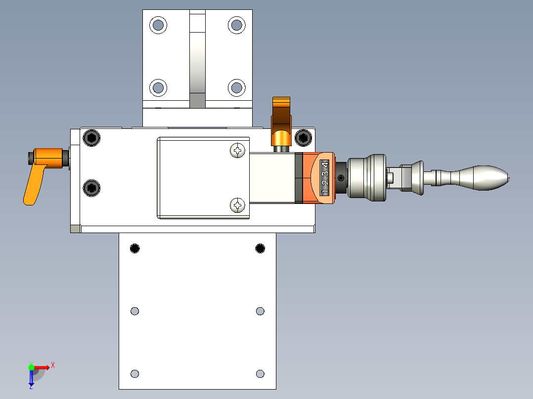 高度调节机构模型 531079俯视图