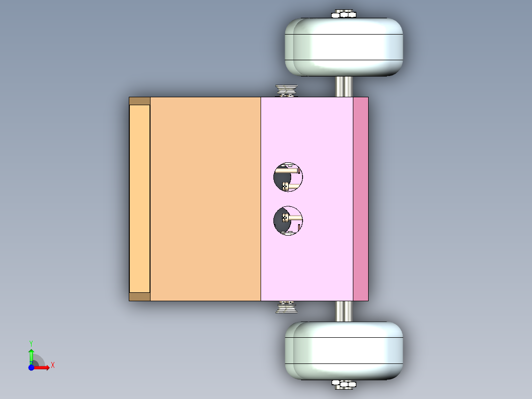 接料小车设计前视图