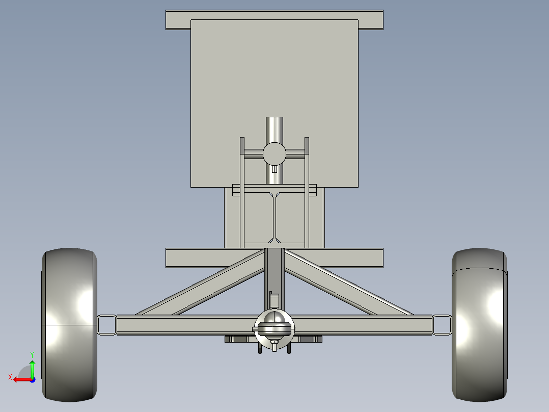 B2004580-木材劈木机后视图