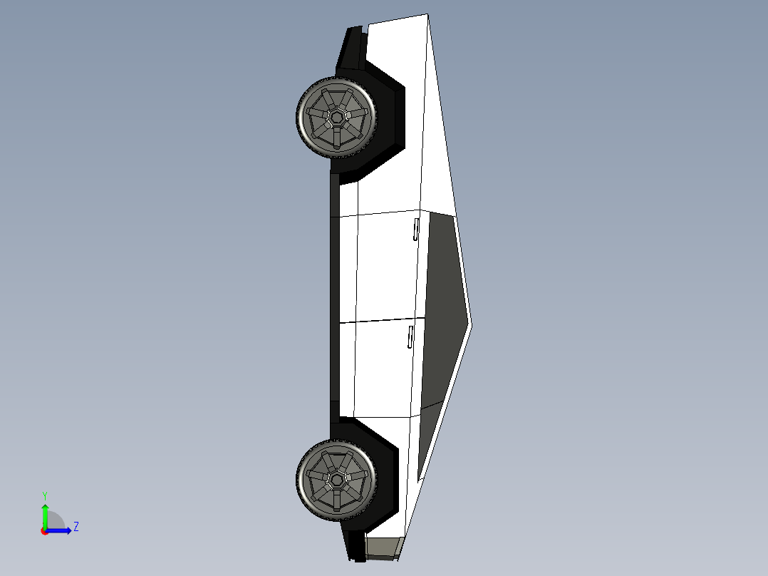 A2004944-特斯拉 Cybertruck（高细节）左视图