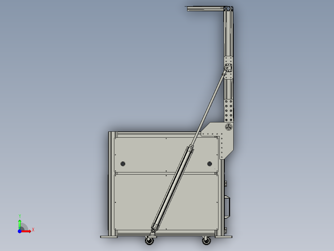 齿轮轴&amp;齿轮机加吹扫工位前视图