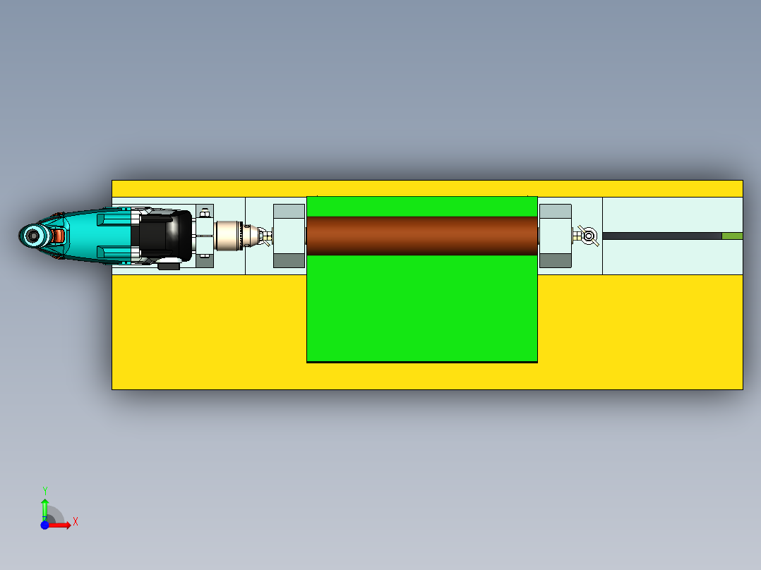 B3003575-自制鼓式砂光机前视图