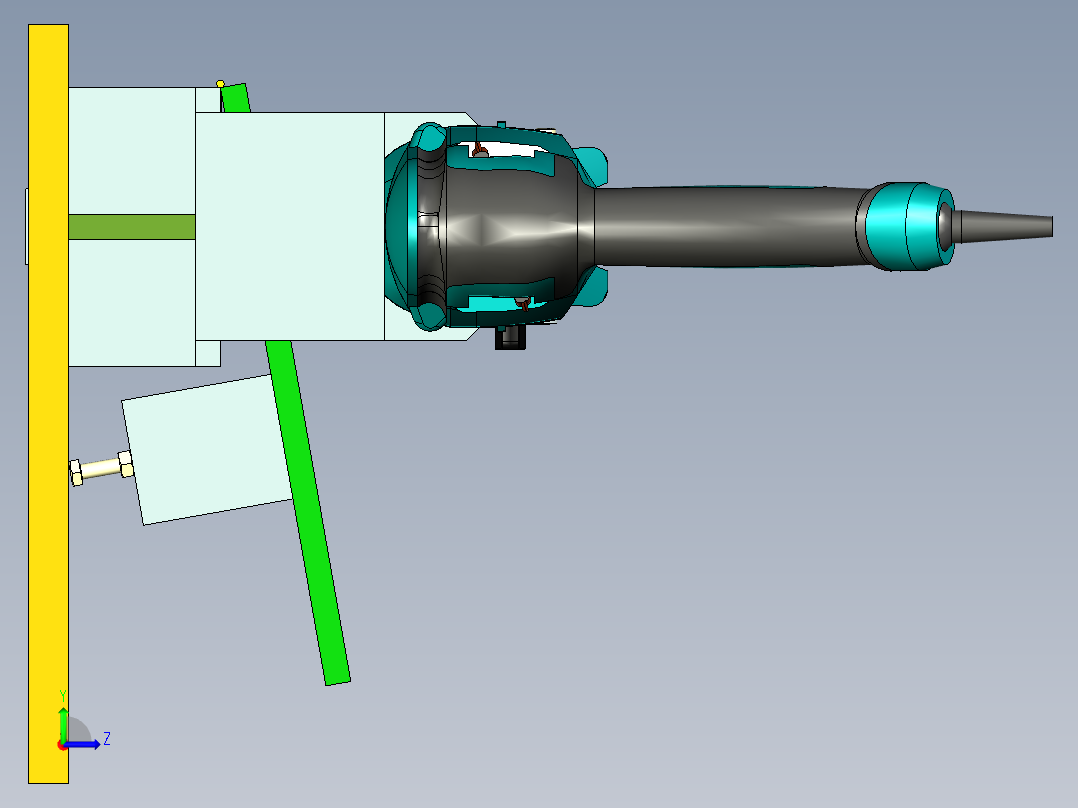 B3003575-自制鼓式砂光机左视图