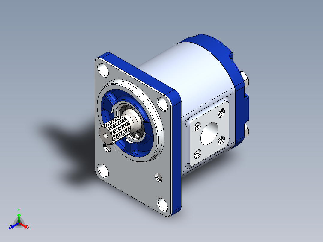 泵、水泵(86)正等轴测图