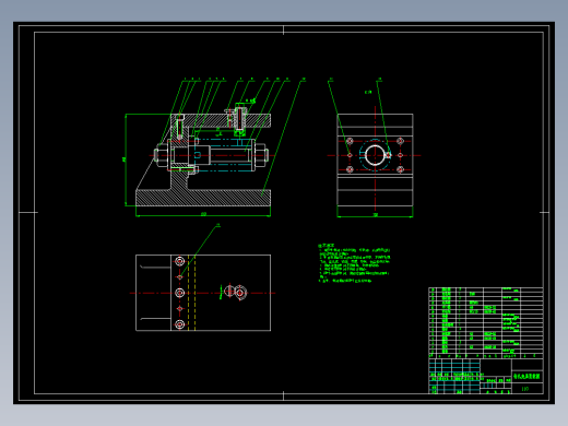 钢套的钻φ8孔夹具设计5张CAD图
