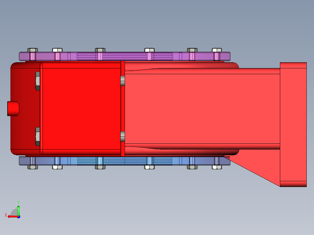 实例轴承座后视图