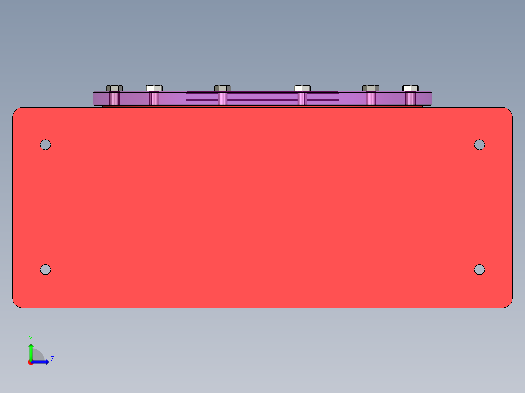 实例轴承座左视图