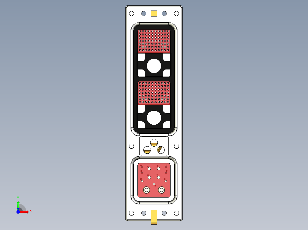 连接器插座ARINC 71C1前视图
