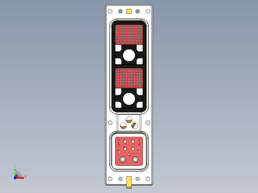 连接器插座ARINC 71C1前视缩略图
