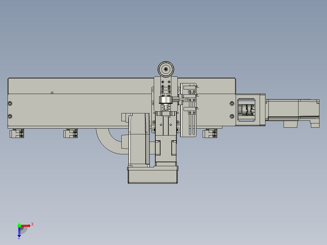 02-00-07撕膜滚轮组件俯视图