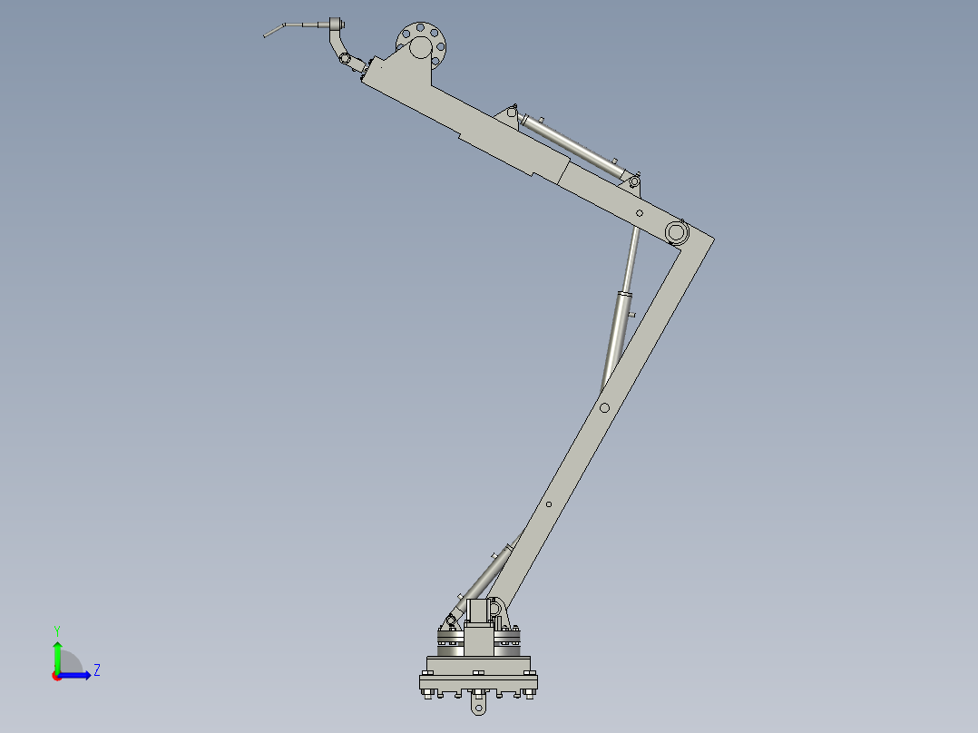 焊接操作机(工作状态)左视图