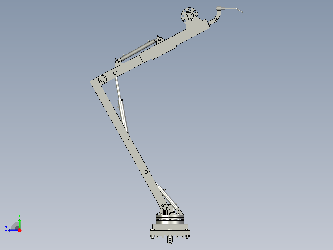焊接操作机(工作状态)右视图
