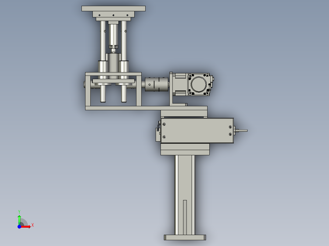 2017-360自动旋转伸缩台前视图