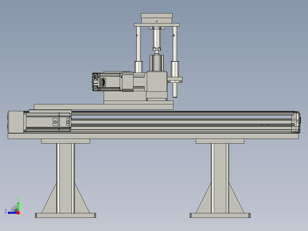 2017-360自动旋转伸缩台右视图