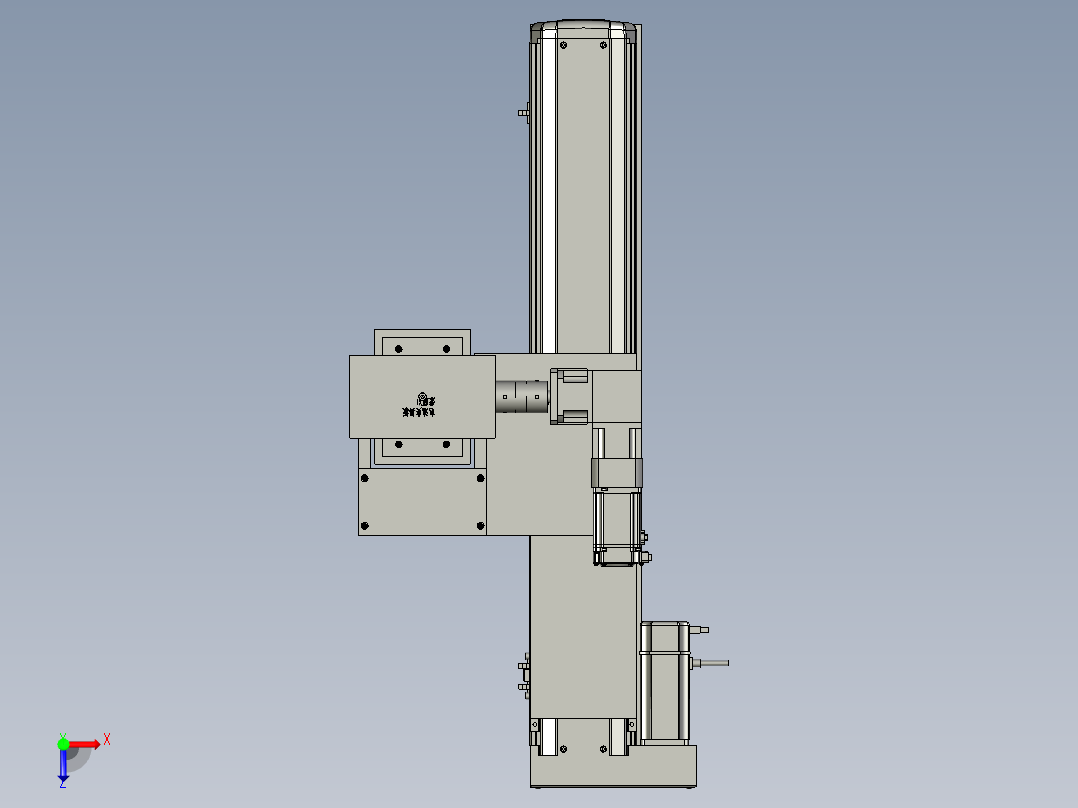 2017-360自动旋转伸缩台俯视图