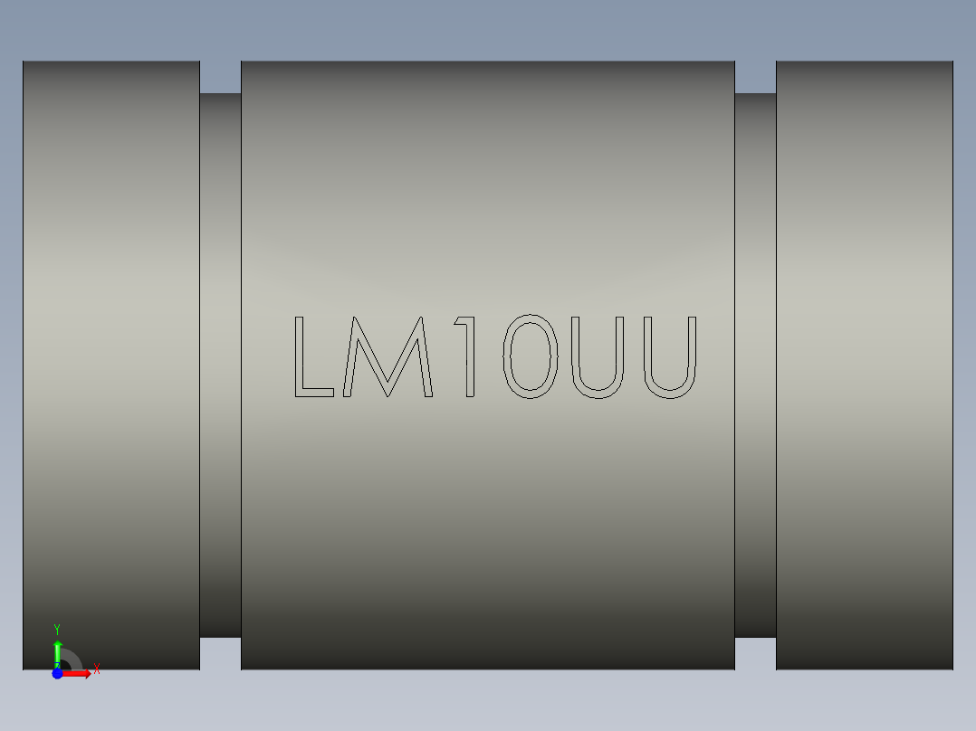 LM10UU直线轴承GB前视图