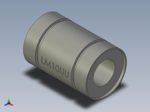 LM10UU直线轴承GB正等轴测缩略图
