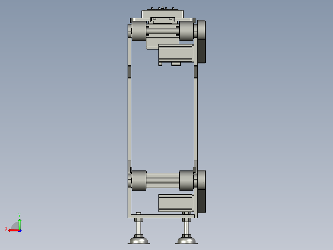 生产流水线后视图