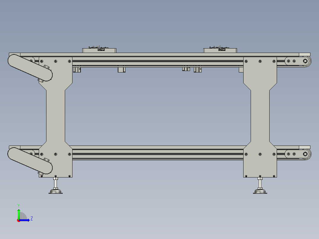 生产流水线左视图