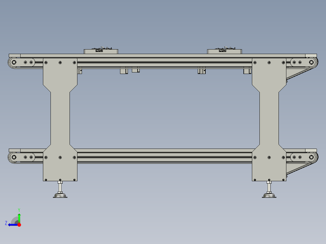 生产流水线右视图
