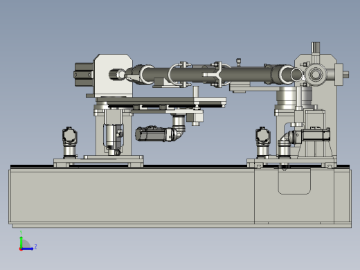 腕臂总装平台装配左视缩略图