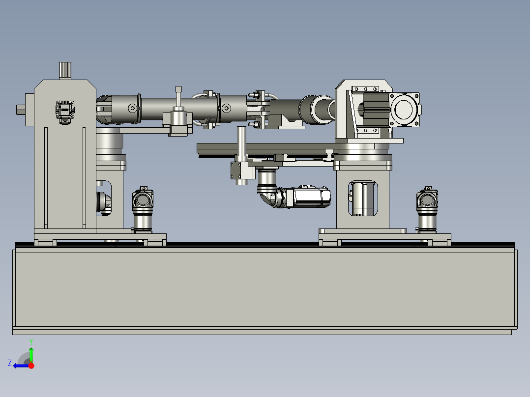 腕臂总装平台装配右视图
