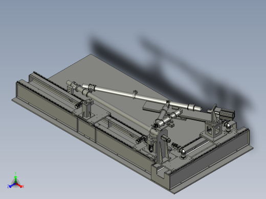 腕臂总装平台装配正等轴测缩略图