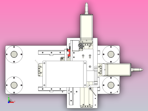 一种推杆状物料的下料模组前视缩略图