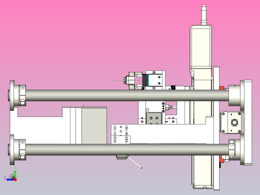 一种推杆状物料的下料模组右视缩略图