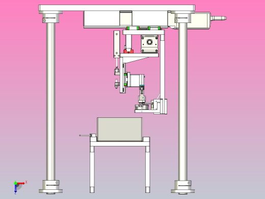 一种推杆状物料的下料模组俯视缩略图