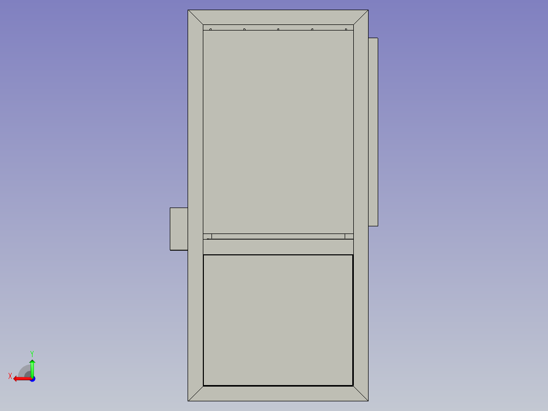 电子器件生产工艺的连续分切设备后视图