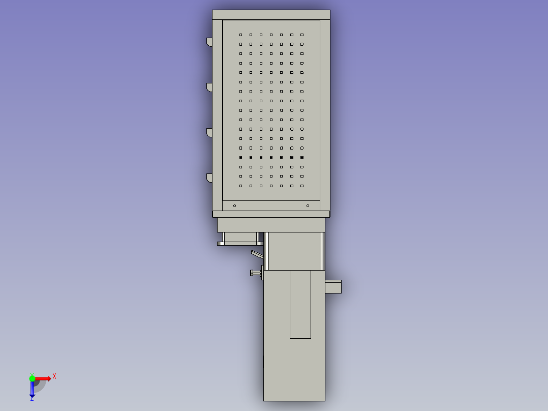 电子器件生产工艺的连续分切设备俯视图