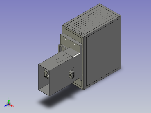 电子器件生产工艺的连续分切设备正等轴测缩略图