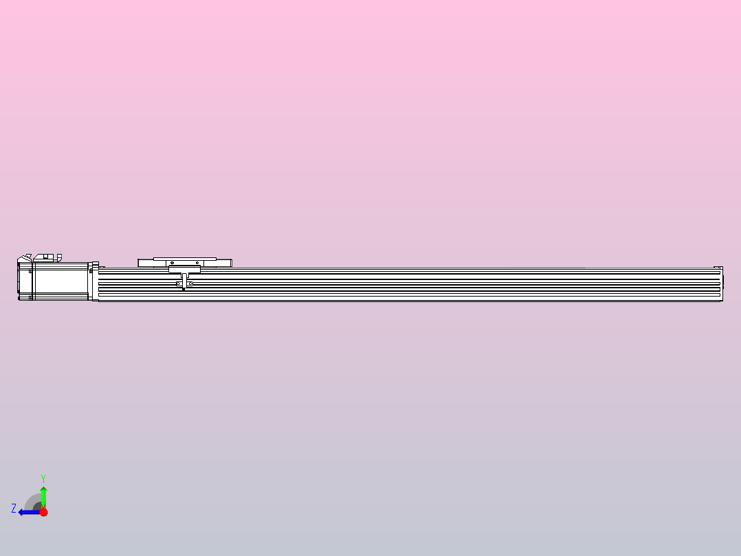 滚珠丝杠直线轴带导轨全封闭TPA-HCR-110D-1610C-L750-M-Y-P40-N3右视图